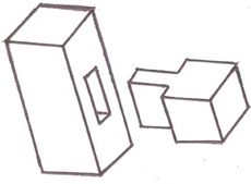 Figure A.10 — Mortise and tenon joint