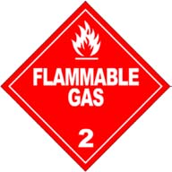 Figure 1 — Warning mark for flammable gas