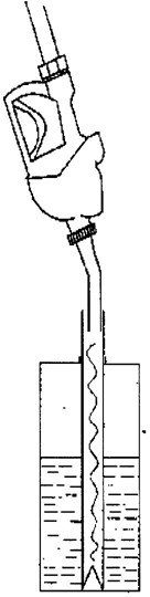 Figure B.2 — Assembly for sampling with a loose fitting nozzle extension