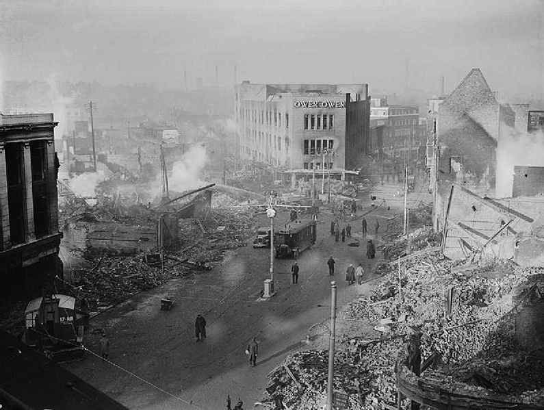 arts of Britain were bombed by German air campaigns during the Second World War in what is known as the Blitz