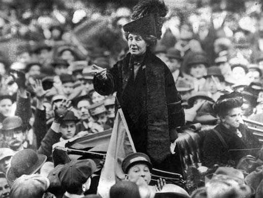 Emmeline Pankhurst was one of the leading campaigners of the women’s suffrage movement
