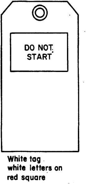 Fig. 1 Do Not Start Tag