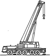 Figure A.2 — Mobile crane with telescopic jib