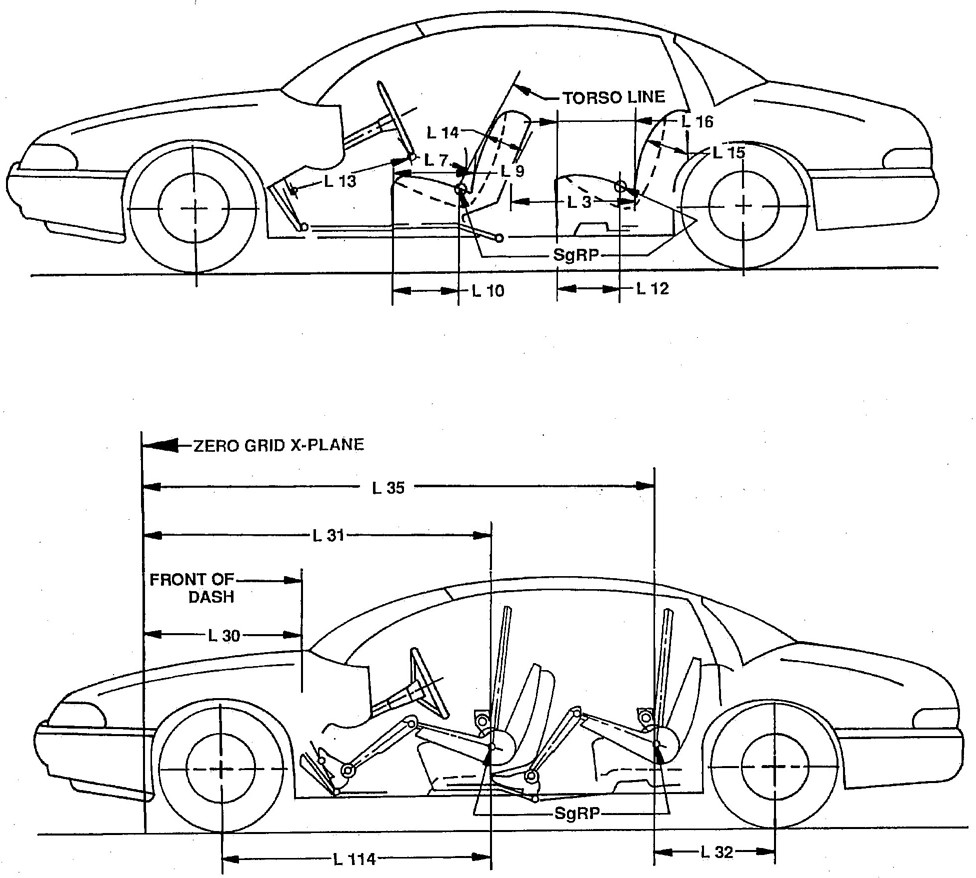 car body dimensions database