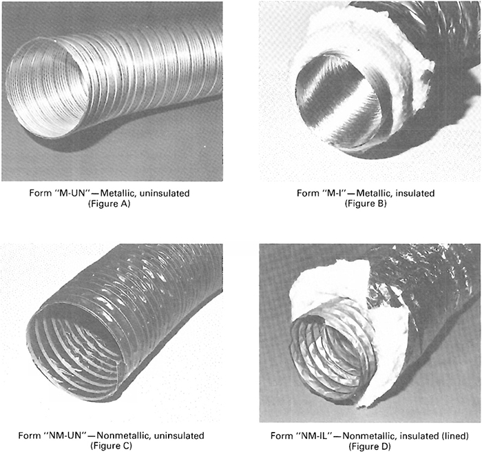 FIG. 3-7 TYPES OF FLEXIBLE DUCT